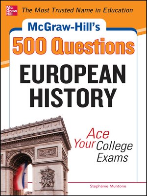 cover image of McGraw-Hill's 500 European History Questions